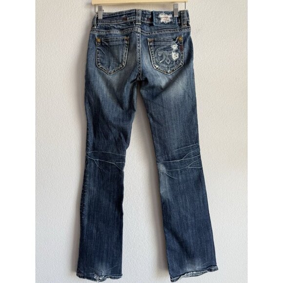 MEK Denim Capetown Bootcut Dark Wash‎ Women's Jeans Low Rise Size 26 x 34 - Picture 12 of 16